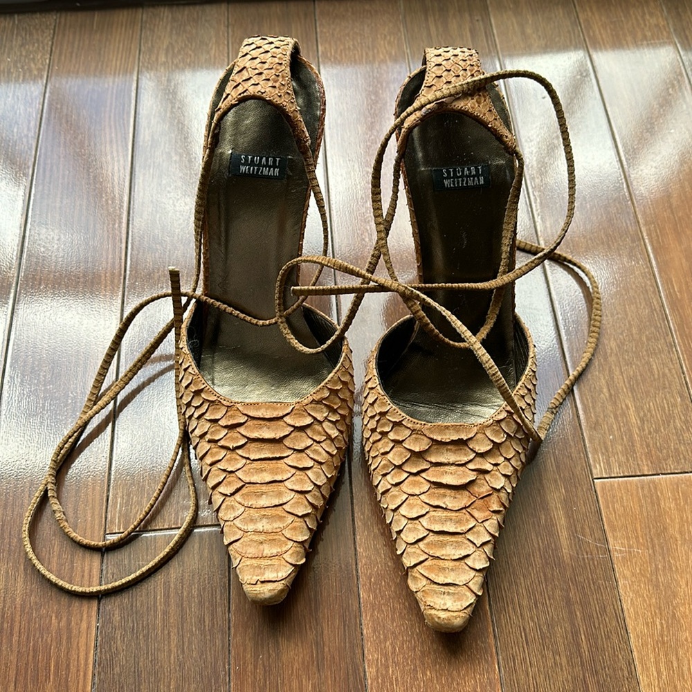 Stuart Weitzman Snakeskin Heels